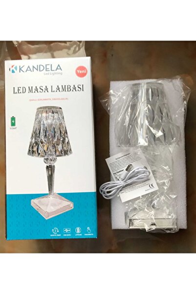 Genel Markalar Vilya Akrilik Kristal Led Şarjlı Masa Üstü Lamba Kristal Gece Lambası Dokunmatik Elmas Lamba Crysta