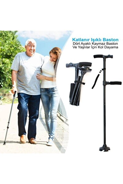 Genel Markalar Güvenilir Katlanabilir Işıklı Baston