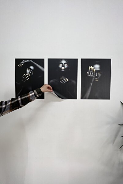 statik kağıt Statik Tutunma Özellikli Avangart Tablo- Poster Diğer (Model -4)