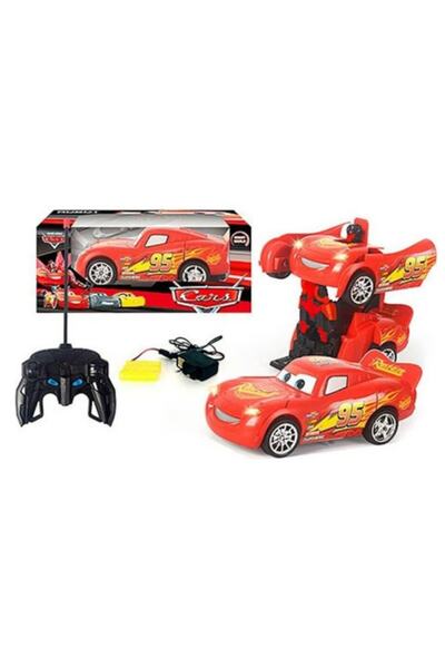 LRS STORE Uzaktan Kumanadalı Şarjlı Araba Robota Dönüşen Şimşek Mcqueen