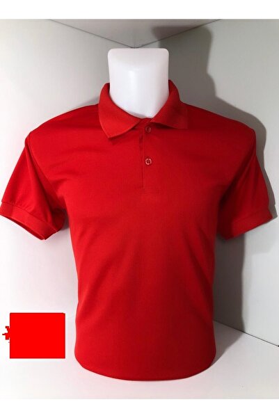 FATELLA Tricou cu guler polo din țesătură din jerseu roșu pentru bărbați