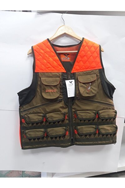Dargo Camel Turuncu Avcı Yeleği Xl Beden Av Yeleği