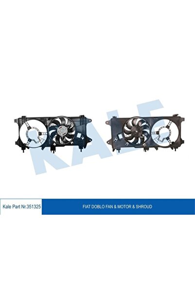 KALE 51755589 Fan Motor - Davlumbaz Klımasız (fıat: Doblo 1.3jtd 1.9jtd ) Tek...