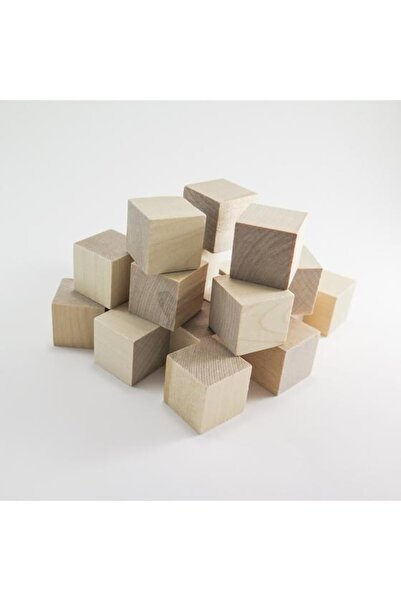 Liva Ahşap Birim Küpler 25 Adet/paket