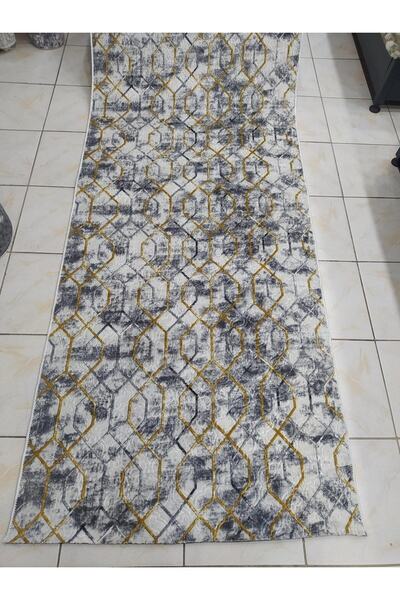 Dinarsu Jel Saros Gri Kabartmalı Kaymaz Taban Kesme Yolluk