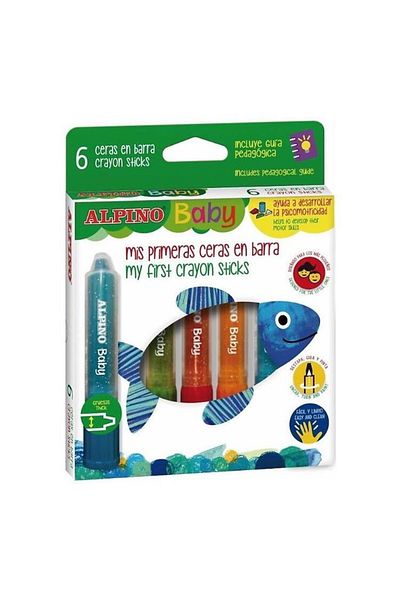 Alpıno Baby Stick Gel Crayon 6 Colors