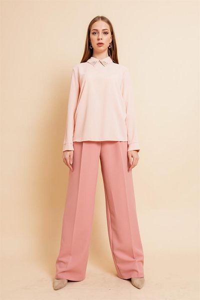Lafaba Women's Powder Palazzo Pants