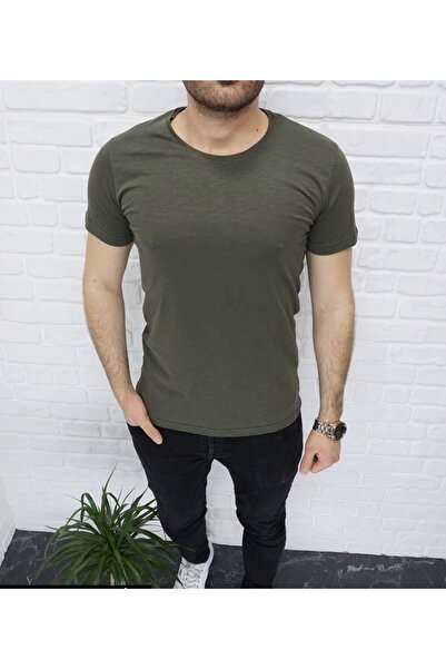 FATELLA Ανδρικό κοντομάνικο μπλουζάκι με στρογγυλή λαιμόκοψη