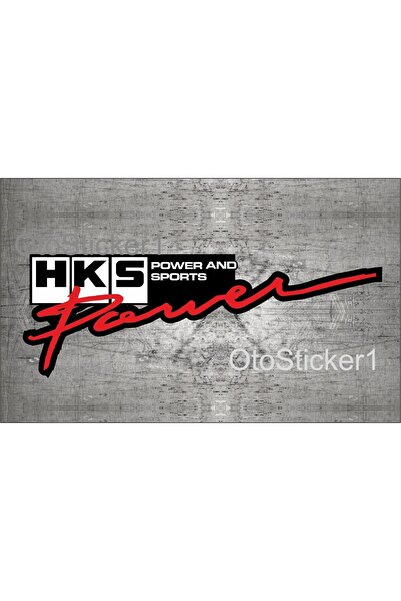 Hks Power And Sports Logo Sticker 2 Adet