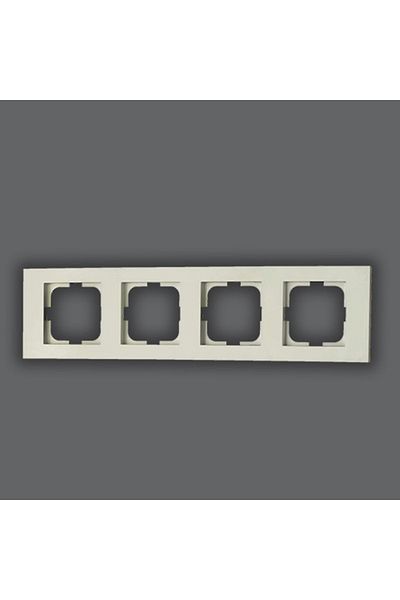 OVİVO Grano Quadruple Frame White 4 Pieces