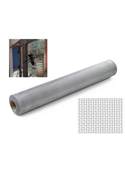 Ebax Fiber Sineklik Sinek Teli-yırtılmaz-sıcağa Darbeye Dayanıklı-esnek-en 80 Cm-montaj Raptiye Hediye