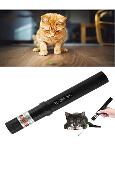 gaman Şarjlı Metal Kedi Lazeri Usb Şarjlı Güçlü Yeşil Lazer Pointer