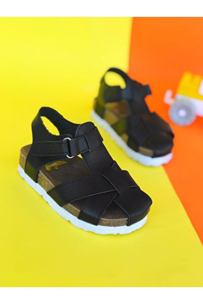 Surpie Shoes Sandale cu talpă ortopedică din piele naturală, sandale pentru c...