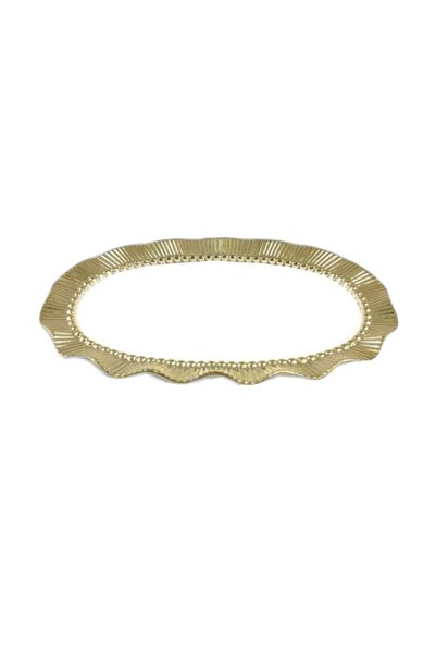 ROY KING Royking Golda 23 Cm Yuvarlak Küçük Kahvaltı Sunum Tabağı Gold – Yf206