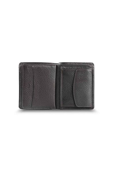 GUARD Brown Men's Wallet with Medium Double Plug and Coin Compartment