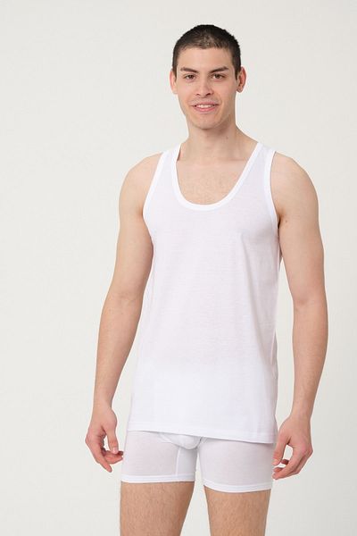 FSM1453 Men's Super Thin Cotton Single Jersey Undershirt - 380