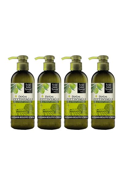 Eyüp Sabri Tuncer 250 Ml x 4 Natural Olive Oil Hand and Body Lotion