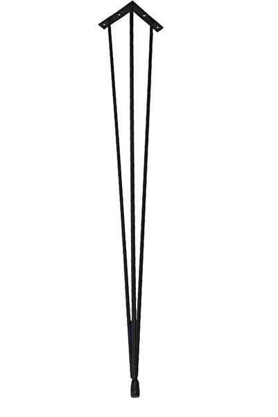 Evnalia Firkete 85 Cm Petek Üstü Dresuar Masa Ayağı Mat Siyah 13 Luk Profil (1 ADET AYAK)