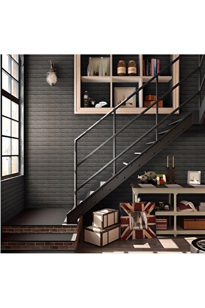 Tetik 5 Adet Tuğla Desenli Kendinden Yapışkanlı Duvar Paneli