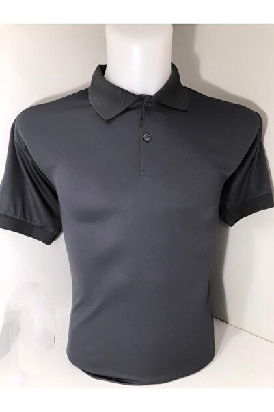 MODA Ανδρικό μπλουζάκι με λαιμόκοψη πόλο και σμοκέ εφέ