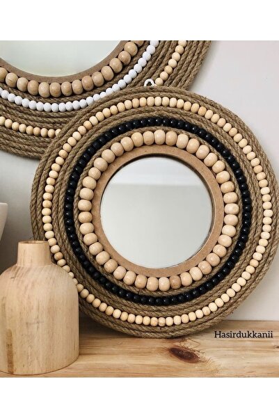 Hasirdukkanii Tasarım Halat Ayna Dekoratif Ayna