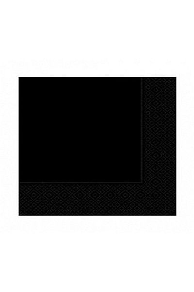 canbolatcorparatıon Black Plain Color Luxury Party Napkin