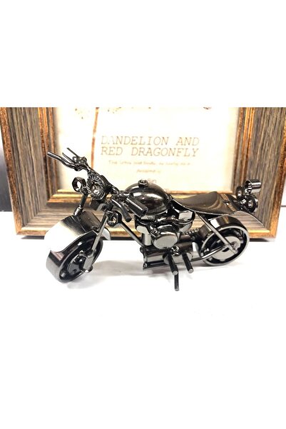 Metal Foksiyonlu Masa Süsü Dekor Motor Harley Davidson