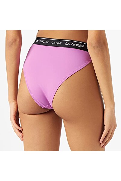 Calvin Klein Kadın Ck Logo Bel Bantlı Yüksek Bel Kadın Bikini Altı Kw0kw01707