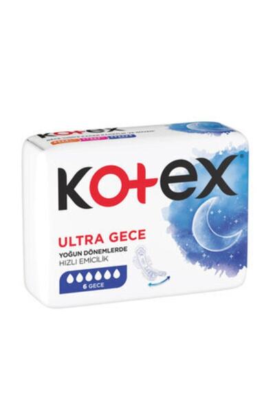Kotex Hijyenik Ped Ultra 6'lı Gece (3 Adet)