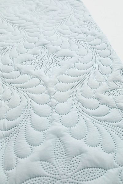 Örtüm Ivy Double Plain Color Bedspread Set Mint Green