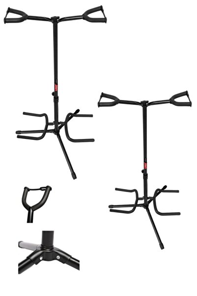 Lastvoice Gtr-22x Çoklu 2'li (ikili) Gitar Bağlama Standı Sehpası (2 Adet)