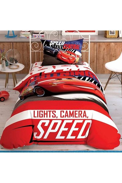 Taç Disney Cars Spectator Cotton Licensed Bedding Set