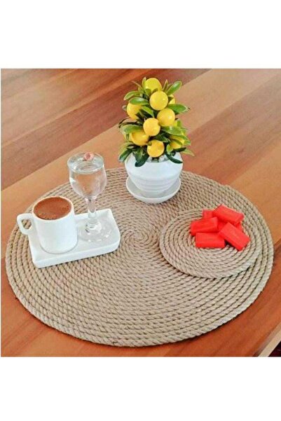 ecrin tuhafiye hobi Dekoratif Supla + Bardak Altlığı Seti