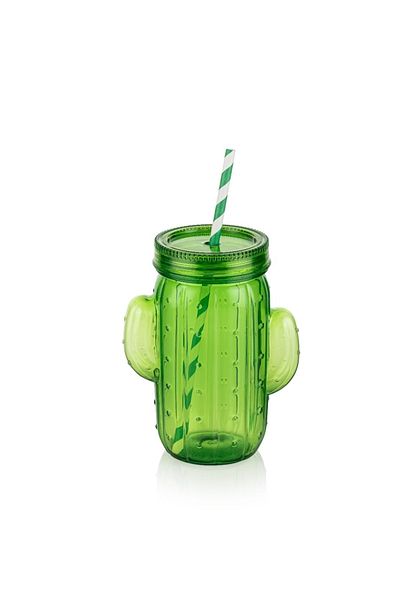 KÜÇÜK EW Cactus Glass with Straw Ew-715