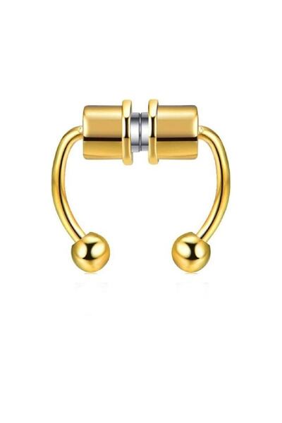Adil Baba Cerrahi Çelik Mıknatıslı Fake Septum Piercing
