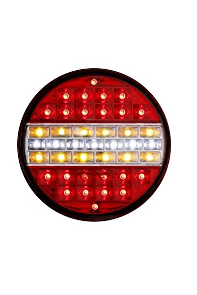 AHMET OTOMOTİV 1 Adet Hamburger Ledli Stop Lamba 4 Fonksiyonlu 12v.