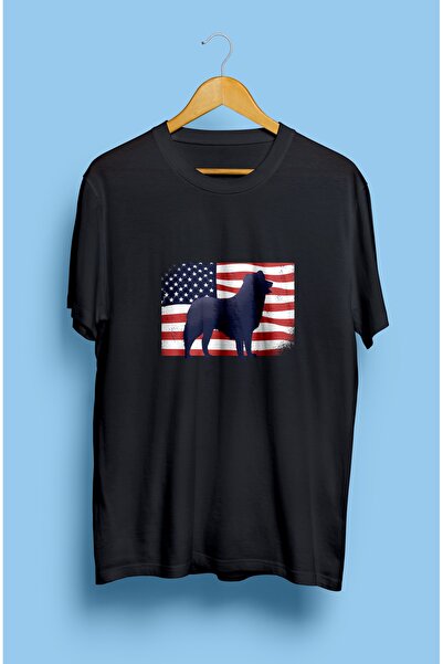 YQYQ Μπλουζάκι Unisex με τυπωμένο σχέδιο με θέμα την σημαία της Αμερικής