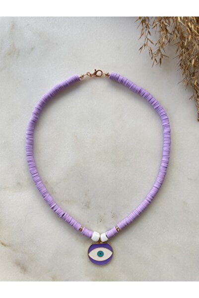 wanwa aksesuar فيمو قلادة العين الشريرة