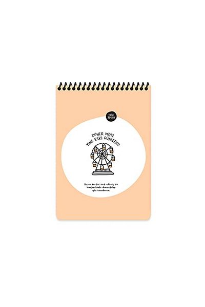 KESKİN COLOR 'Will We Turn Again to Old Days' Lined Sharp Color Feeling Notebook - A5, 80
