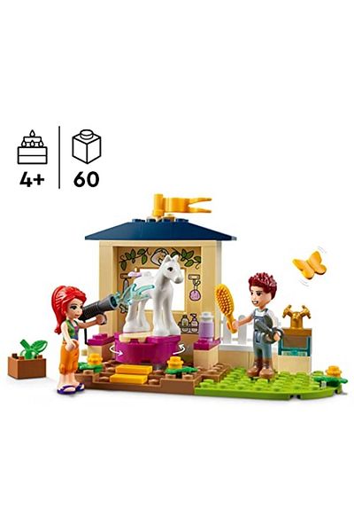 LEGO ®   Friends Pony Washing Barn 41696 - a Pony, Mia and Daniel Mini Doll for Ages 4 and up