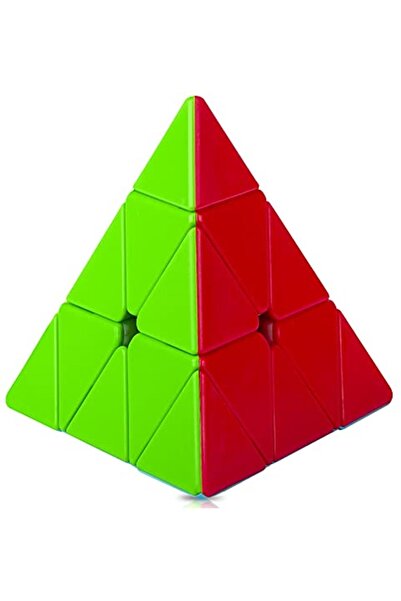 SISYS Hız Küp Pyraminx Sihirli Küp, Çıkartmasız Piramit Bulmaca Küp Beyin Tea...