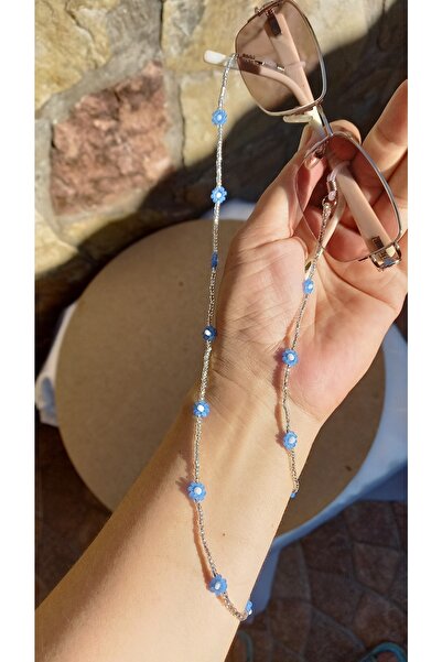 Atolye Ferda الأزرق ديزي تحت عنوان الخرزة حزام النظارات