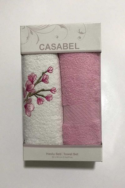 Taç Casabel 2 τεμαχίων πετσέτα ροζ