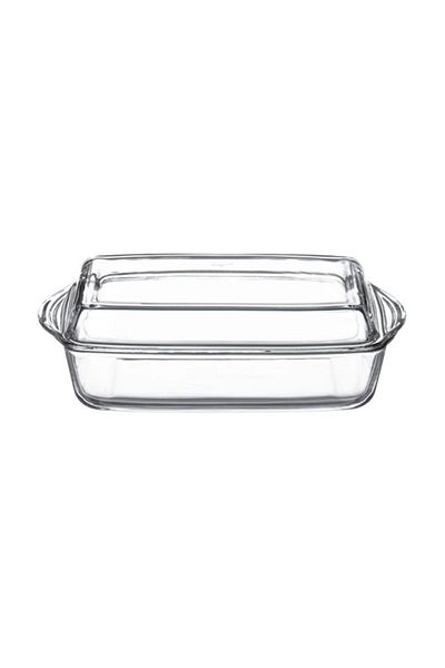 Paşabahçe Pşb 59010 Boron Glass Rectangular Pot with Lid