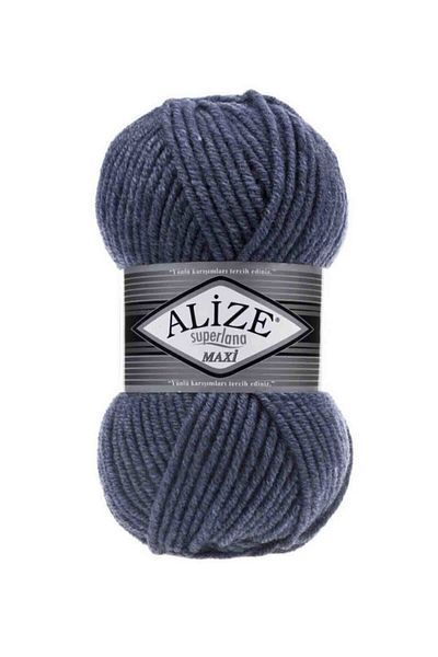 Alize Superlana Maxi Denim Melange 203 - Hand Knitting Lanyard