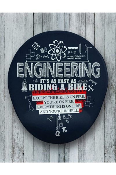 Onartem Oval Engineer Wrist Support Mouse Pad