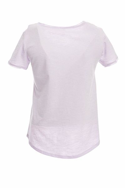 DeFacto Tricou mov cu mânecă scurtă cu decolteu în V pentru femei K1507AZ.20SP.PR67