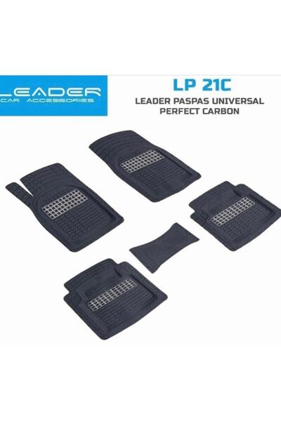 Leader Ford Fiesta Tüm Modellere Uygun Krom Karbon Siyah 3d Havuzlu Paspas Ün...