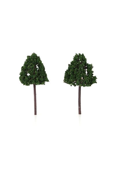 Jordania DelRey PLASTIC TREE DARK GREEN 9.5 CM 1/50 2-PACK