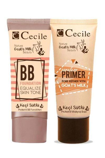 Cecile Goat Milk BB Foundation 01 LP + Goat Milk Beauty Primer